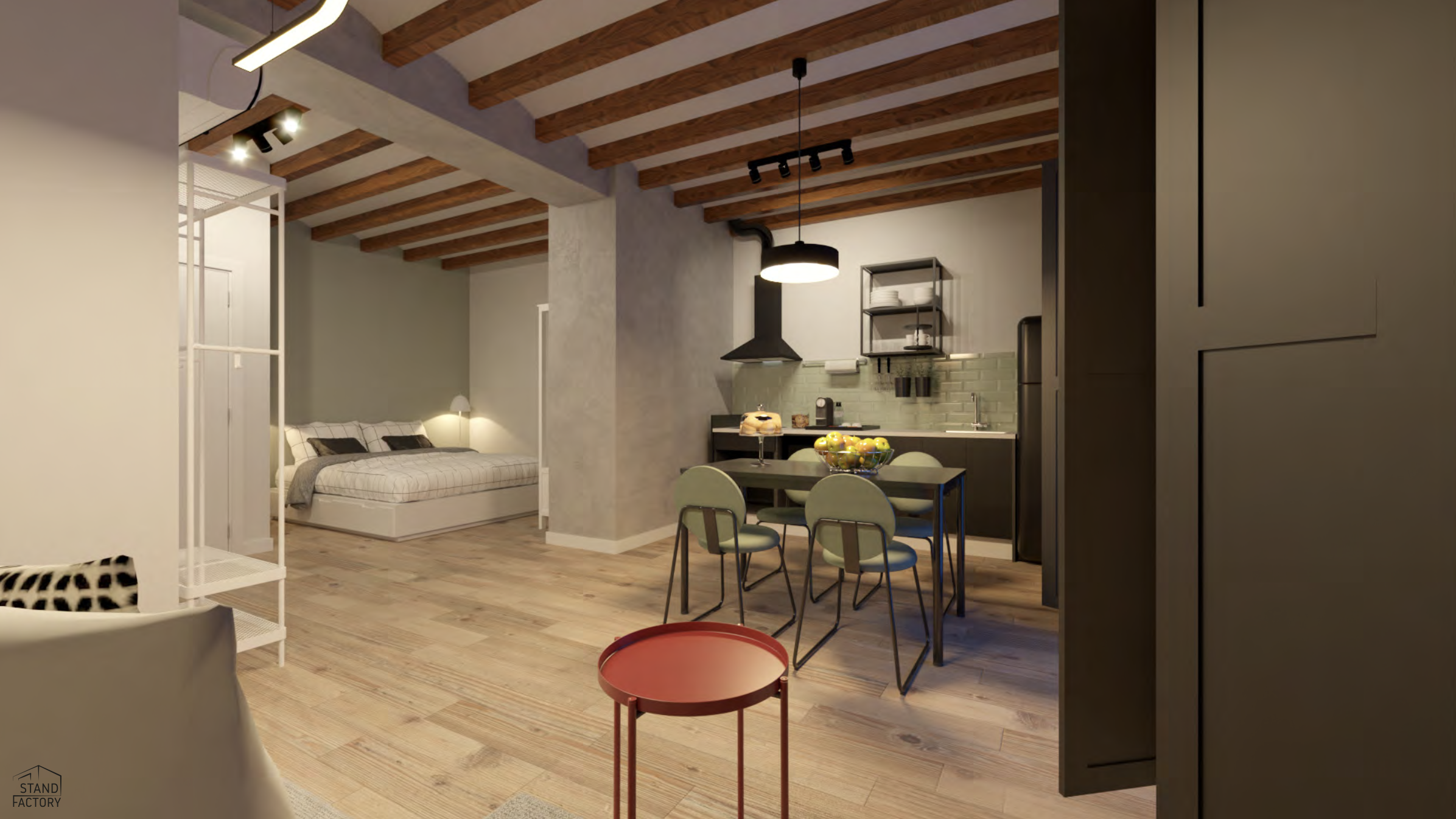 Cyclist-friendly apartment